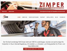 Tablet Screenshot of kfz-sv-zimper.de